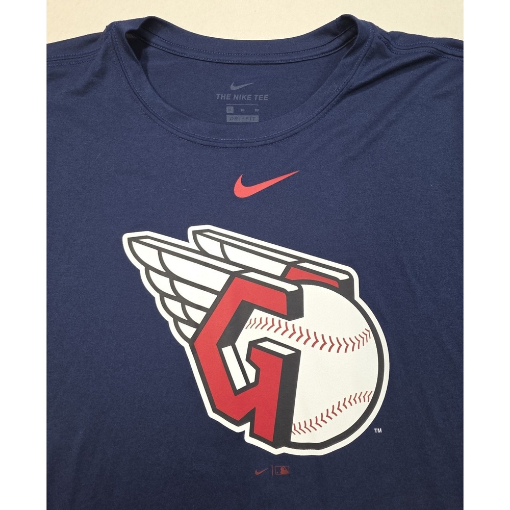 Cleveland Guardians Nike Short Sleeve Shirt Tshirt Mens XL LIMITED USE Polyester